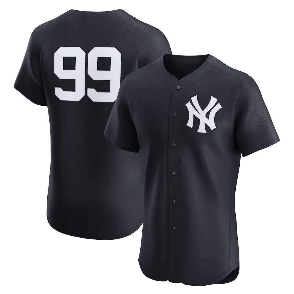 New York Yankees #99 Aaron Judge Navy Jereymy Alternate 2 Elite Jersey