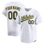 Custom Oakland Athletics White Jereymy Home Limited Jersey