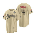 Arizona Diamondbacks #4 Ketel Marte Gold Jereymy 2023 World Series City Connect Cool Base Stitched Jersey
