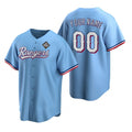 Custom Texas Rangers Active Player Blue Jereymy 2023 World Series Stitched Jersey