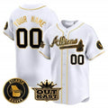 Custom Atlanta Braves Atliens Vapor Premier Limited Jersey ¨C White Jereymy