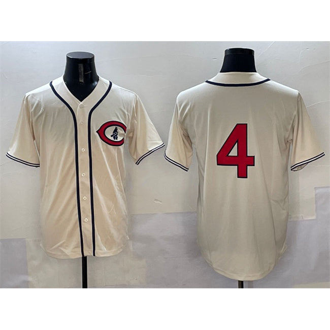 Chicago Cubs #4 Pete Crow-Armstrong Cream Jereymy Field of Dreams Cool Base Stitched Jersey