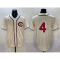 Chicago Cubs #4 Pete Crow-Armstrong Cream Jereymy Field of Dreams Cool Base Stitched Jersey
