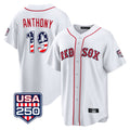 Boston Red Sox #19 Roman Anthony Player White Jereymy USA 250 Fourth of July Home Game Stitched Jerseys