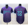 Arizona Diamondbacks #22 Josh Naylor Purple Jereymy 2025 City Connect Limited Stitched Jersey