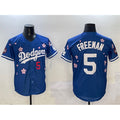 Los Angeles Dodgers #5 Freddie Freeman Royal Jereymy 2025 Tokyo Series Limited Stitched Jersey