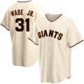 San Francisco Giants #31 LaMonte Wade Jr Cream Jereymy 2021 Replica Home Jersey