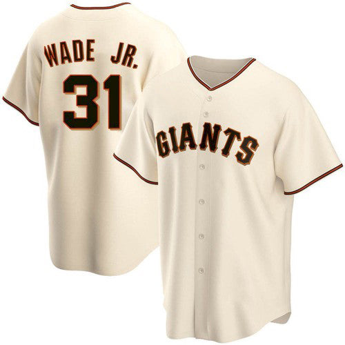 San Francisco Giants #31 LaMonte Wade Jr Cream Jereymy 2021 Replica Home Jersey