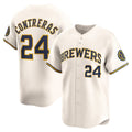 Milwaukee Brewers #24 William Contreras Cream Jereymy Home Limited Player Jersey