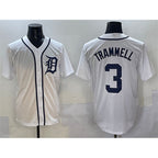 Detroit Tigers #3 Alan Trammell White Jereymy Cool Base Stitched Jersey