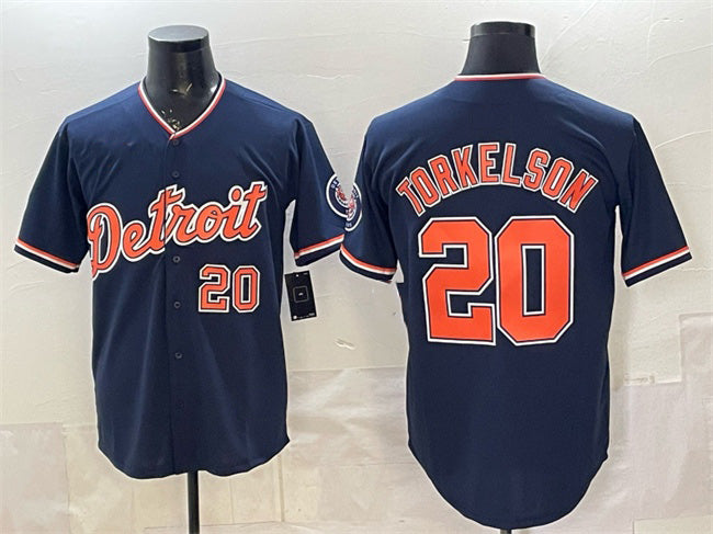 Detroit Tigers #20 Spencer Torkelson Navy Jereymy 2026 Alternate Vapor Premier Limited Stitched Jersey