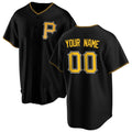 Custom Pittsburgh Pirates Black Jereymy Alternate Replica Jersey
