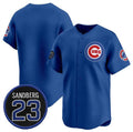 Chicago Cubs Blank Royal Jereymy 'Ryne Sandberg Tribute' Vapor Limited V2 Stitched Jersey