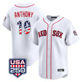 Boston Red Sox #19 Roman Anthony Player White Jereymy USA 250 Fourth of July Limited Home Game Stitched Jerseys