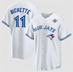 Toronto Blue Jays #11 Bo Bichette White Jereymy 2025 World Series Home Cool Base Stitched Jersey