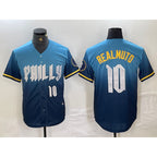 Philadelphia Phillies #10 JT Realmuto Number Blue Jereymy 2024 City Connect Limited Stitched Jersey 2