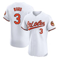 Baltimore Orioles #3 Taylor Ward Player White Jereymy Limited Elite Home Game Stitched Jerseys