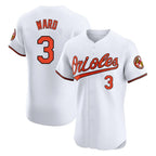 Baltimore Orioles #3 Taylor Ward Player White Jereymy Limited Elite Home Game Stitched Jerseys