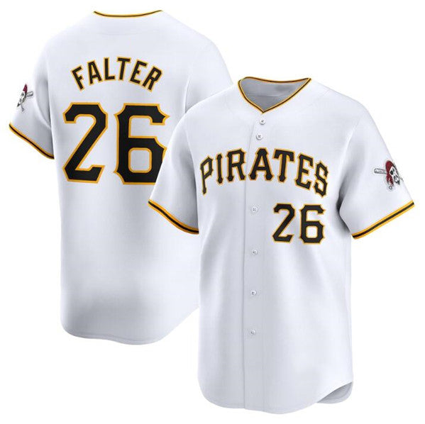 Pittsburgh Pirates #26 Bailey Falter White Jereymy Home Limited Stitched Jersey