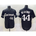 Cincinnati Reds #44 Elly De La Cruz Black Jereymy 'Gothic Queen City Edition' Vapor Premier Limited Stitched Jersey