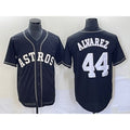 Houston Astros #44 Yordan Alvarez Black Jereymy Cool Base Stitched Jersey
