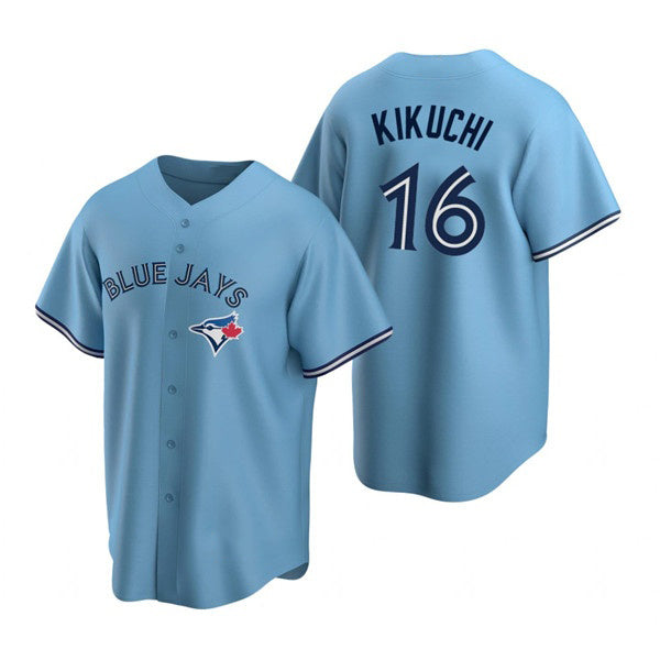 Toronto Blue Jays #16 Yusei Kikuchi Light Blue Jereymy Cool Base Stitched Jersey