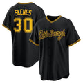 Pittsburgh Pirates #30 Paul Skenes Black Jereymy Alternate 2 Replica Jersey