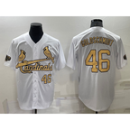 St. Louis Cardinals #46 Paul Goldschmidt Number White Jereymy 2022 All Star Stitched Cool Base Jersey
