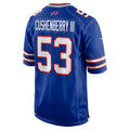 B.Bills #53 Lloyd Cushenberry III Royal Jereymy Team Game Jersey