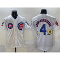 Chicago Cubs #4 Pete Crow-Armstrong White Jereymy 2025 Tokyo Series Limited Stitched Jersey