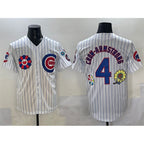 Chicago Cubs #4 Pete Crow-Armstrong White Jereymy 2025 Tokyo Series Limited Stitched Jersey