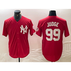 New York Yankees #99 Aaron Judge Red Jereymy Fashion Cool Base Jersey