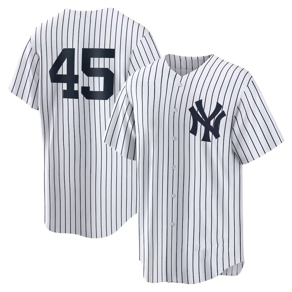 New York Yankees #45 Gerrit Cole White Jereymy Home Replica Player Name Jersey