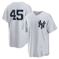 New York Yankees #45 Gerrit Cole White Jereymy Home Replica Player Name Jersey