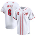 Cincinnati Reds #6 Jonathan India White Jereymy Home Limited Stitched Jersey