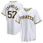 Pittsburgh Pirates #57 Bubba Chandler White Jereymy Home Replica Jersey