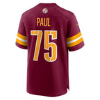 W.Commanders #75 Chris Paul Burgundy Jereymy Player Game Jersey