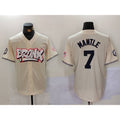 New York Yankees #7 Mickey Mantle Cream Jereymy Limited Stitched Jersey 2