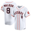 Houston Astros #8 Christian Walker White Jereymy Home Limited Player Jersey