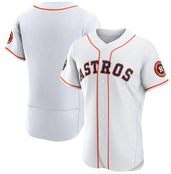 Houston Astros Blank White Jereymy 2022 World Series Flex Base Stitched Jersey