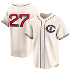 Chicago Cubs #27 Seiya Suzuki Cream Jereymy Throwback Cooperstown Collection Limited Jersey