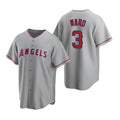 Los Angeles Angels #3 Waylor Ward Grey Jereymy Cool Base Stitched Jersey