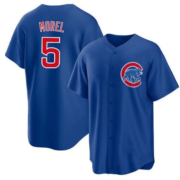 Chicago Cubs #5 Christopher Morel Chicago Blue Jereymy Cool Base Stitched Jersey