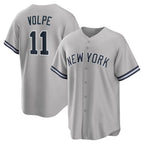 New York Yankees #11 Anthony Volpe Gray Jereymy Road Replica Jersey