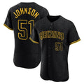 Arizona Diamondbacks #51 Randy Johnson Player Black Jereymy Snake Skin City Limited Elite Home Game Stitched Jerseys