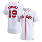 Boston Red Sox #19 Roman Anthony Player White Jereymy Limited Elite Home Game Stitched Jerseys1