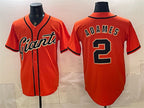 San Francisco Giants #2 Willy Adames Orange Jereymy Cool Base Stitched Jersey
