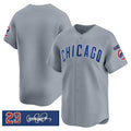 Chicago Cubs Blank Gray Jereymy 'Ryne Sandberg Tribute' Vapor Limited V3 Stitched Jersey