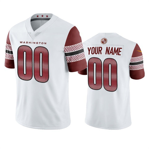 Custom W.Commanders 2022 White Jereymy Vapor Untouchable Stitched Jersey