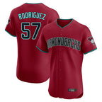Arizona Diamondbacks #57 Eduardo Rodriguez Player Red Jereymy Limited Elite Home Game Stitched Jerseys